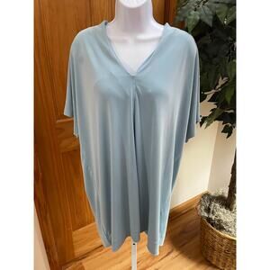 Alfani V-neckTunic, Blue, Size XL